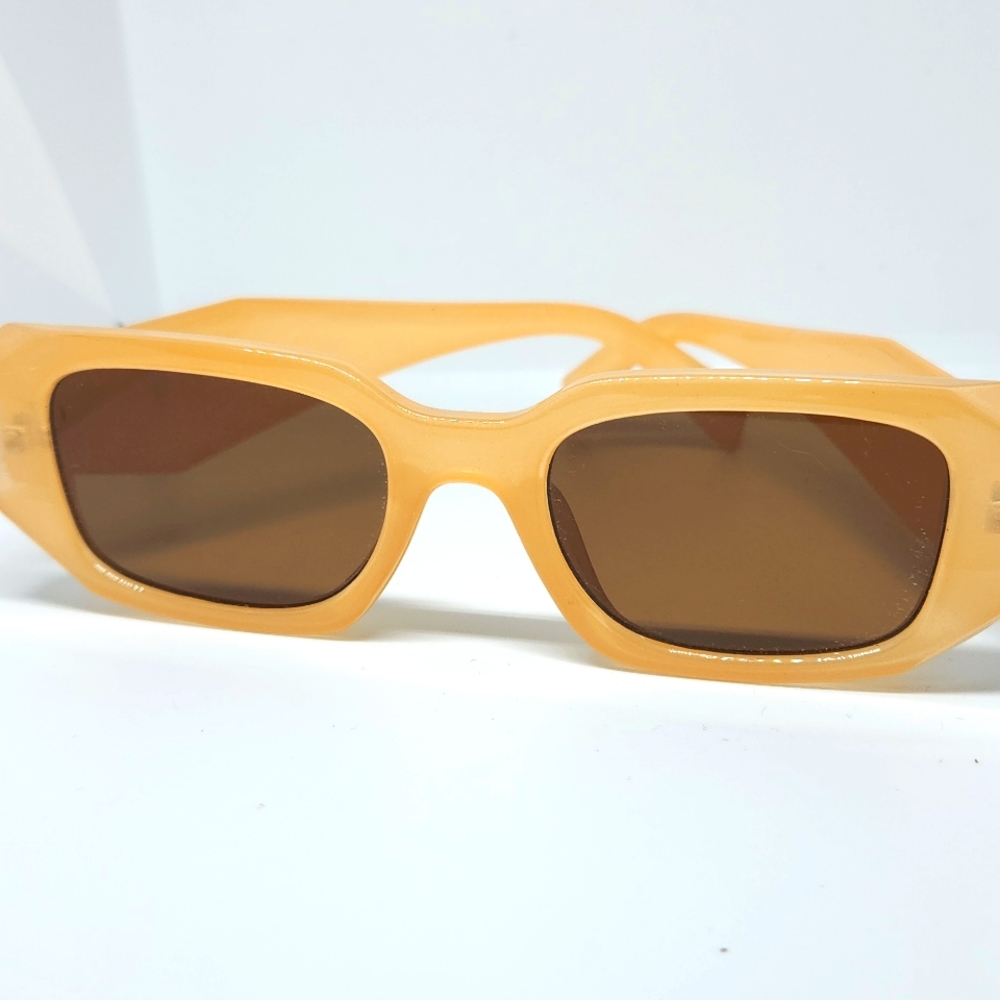 New, stylish orange frame sunglasses